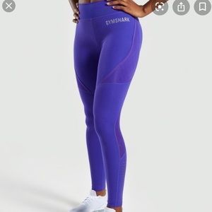 Gymshark Geo Mesh Purple Leggings
